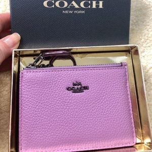 Coach wallet credit card key chain holder